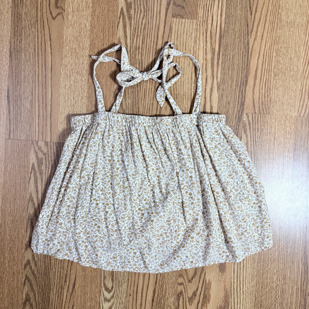 Old Navy Cream and Gold Floral Top